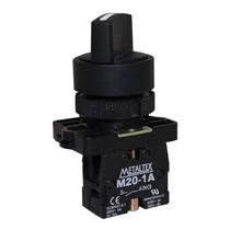 Chave Seletora 2 Posições Fixa 1NA Metaltex