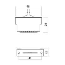 Chave Seletora 5 Posições Instrumentos Blindada Hosco YM-50S