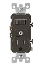 Chave seletora combinada e receptáculo resistente a adulterações Leviton T5225 15A Chave seletora combinada e receptáculo resistente a adulterações Leviton T5225 15A
