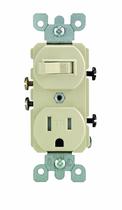 Chave seletora combinada e receptáculo resistente a violações Leviton T5225-I 15A
