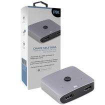 Chave Seletora HDMI M - 3 HDMI F PIX, Compatível com TV 3D, 60 cm - 023-0870