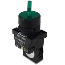 Chave seletora iluminada 2 posicoes 220vca 1na xb2-ek2361