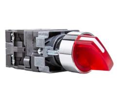 Chave seletora iluminada M20ICR4-R7-2A 3 pos. vermelho 24v Chave seletora iluminada M20ICR4-R7-2A 3 pos. vermelho 24v