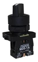Chave Seletora Metalica 22MM C/Retorno 2Posicao 1NA BJ41 Chave Seletora Metalica 22MM C/Retorno 2Posicao 1NA BJ41