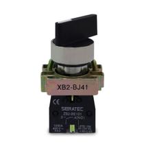 Chave Seletora Metálica BJ41 2 Posições Com Retorno 1NA Manopla Longa Sibratec