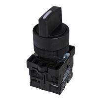 Chave Seletora Preta 2NA 3 Posições Fixas P20SCR4-B-2A Metaltex