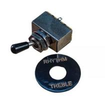 Chave Seletora Preta 3 Posições Les Paul CS07 Andaluz