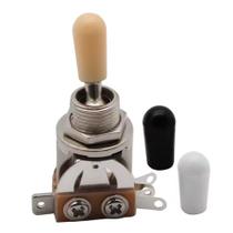 Chave Seletora Tipo Les Paul Toggle Switch Cromada Porca Sextavada 3 Knobs M00118-6