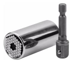 Chave Soquete de Boca Universal 7 mm. a 19 mm. c/ Adaptador - Saint Plus