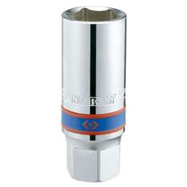 Chave Soquete Vela 21mm Crv C/ Borracha King Tony Enc 1/2