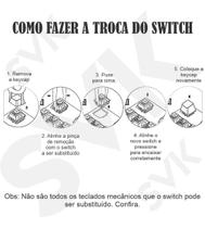 Chave Switch Mecânico Outemu Red Vermelho Kit 10 Unidades