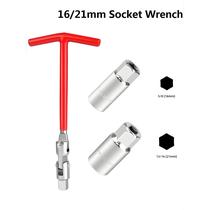 Chave T De 16mm 21mm 3 Em 1 Para Remoção De Velas De Ignição De Carros E Motocicletas