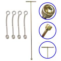 Chave t longa 10mm limpeza do agitador lavadora brastemp consul 62 cm + tirante