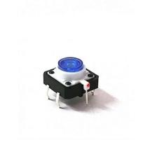 CHAVE TACTIL BOTAO ILUMINADO COM LED 12x12x7,3mm - COR AZUL - Chaves