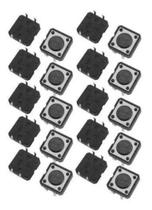 Chave Tactil Push Button 12x12x4,3mm 4t 180g - 10 Peças
