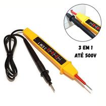 Chave Testador Voltagem Elétrico Fases 110v 220v 500v Tensão Luz Sinalizador Eletricista Profissional Chave Testador Voltagem Elétrico Fases 110v 220v 500v Tensão Luz Sinalizador Eletricista Profissional