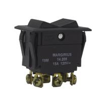 Chave tic-tac interruptor bipolar 15a margirius