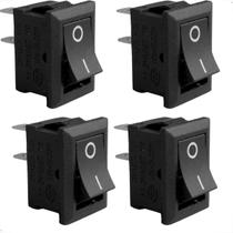 Chave Tic Tac Liga Desliga 10A Quadrado 4 Unidades On/off 2 Terminais Kcd1-101 Chave Tic Tac Liga Desliga 10A Quadrado 4 Unidades On/off 2 Terminais Kcd1-101