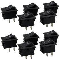 Chave Tic-Tac Quadrada Technoise Preta - (Pacote Com 10 Peças)