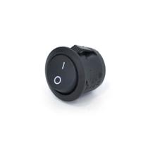 Chave Tic Tac Redonda Interruptor Preto 22mm Chave Tic Tac Redonda Interruptor Preto 22mm