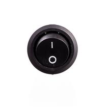 Chave Tic Tac Redonda Preta 2T ON-OFF KDC1-106 2P 10 Unidade