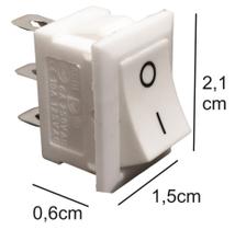 Chave TicTac Para Luminárias Liga/Desliga Branco - 10 Botões