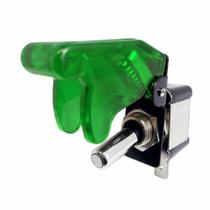 Chave TicTac Tipo Gatilho Caça Led Verde Com 2 Posições ON/OFF 400W 12V DNI 2084-VD Chave TicTac Tipo Gatilho Caça Led Verde Com 2 Posições ON/OFF 400W 12V DNI 2084-VD