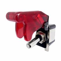 Chave TicTac Tipo Gatilho Caça Led Vermelho Com 2 Posições ON/OFF 400W 12V DNI 2084-VM