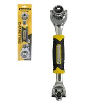 Chave Tigre Soquete Boca 8-19mm Universal 48em1 Gira 360 Multifuncional Profissional - BOMDER Chave Tigre Soquete Boca 8-19mm Universal 48em1 Gira 360 Multifuncional Profissional - BOMDER