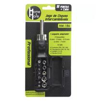 Chave tipo Canhão 18pcs HM-186 - Home & More Chave tipo Canhão 18pcs HM-186 - Home & More