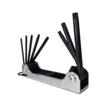 Chave Torx Tipo Canivete Jogo C/ 8 Pontas T9 A T40