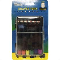 Chave Torx Western T05At10 Com Cabo 06Pecas T-15 Chave Torx Western T05At10 Com Cabo 06Pecas T-15