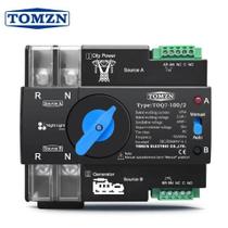Chave Transferência Automática Monofásica 2 Polos 110V 100A TOQ7-100/2 NL - Tomzn