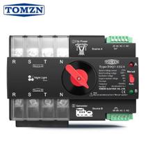 Chave Transferência Automática Trifásica 4 Polos 220V 125A TOQ7-125/4 NL - Tomzn