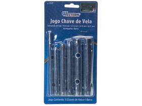 Chave vela 5 peças e-17 western carro moto oficina fabricas Chave vela 5 peças e-17 western carro moto oficina fabricas