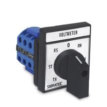 Chave Voltimétrica LW28-20V 7 Posições 660V 20A Porta Painel Sibratec