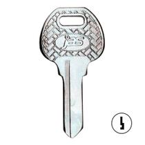 Chave Yale Soprano Fechadura Costa Fina Ly