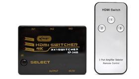 Chaveador Comutador Hdmi Switch 3X1 Ultra Hd 4K