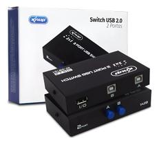 Chaveador Hub Switch Usb Compartilhar 1 Impressora 2 Pc 1x2