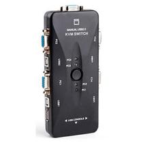 Chaveador KVM HUB20 - 4 computadores em 1 monitor, teclado e mouse - USB Chaveador KVM HUB20 - 4 computadores em 1 monitor, teclado e mouse - USB