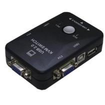 Chaveador Kvm Usb Switch Vga 2 Portas 2 Pcs Ligados 1Monitor