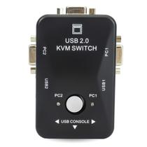 Chaveador kvm USB Switch vga 2 Portas 2 PCs Ligados Em 1 Monitor