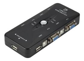 Chaveador Kvm Vga Usb Switch 1x4 - 1 - Entrada 4 - Saidas