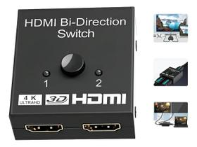 Chaveador Switch HDMI 2x1 1x2 Bidirecional 4K Ultra HD Chaveador Switch HDMI 2x1 1x2 Bidirecional 4K Ultra HD