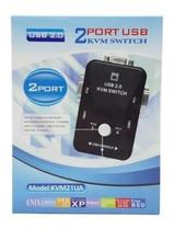 Chaveador Switch Kvm 2 Portas Vga + 2 Porta Usb Monitor