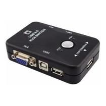 Chaveador Switch Kvm 2 Portas Vga C 2 Usb Monitor Mouse - Xtrad