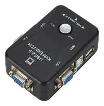 Chaveador Switch Kvm + 2 Usb Monitor Mouse Cpu