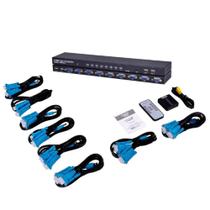 Chaveador Switch KVM VGA 8 Portas Com Cabos