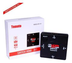 Chaveador Switch Tomate Hdmi 3x1 Full Hd 1080p Uhd Mtv-141