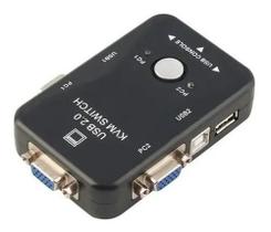 Chaveador Teclado Monitor Switch Kvm 2 Portas Vga Usb